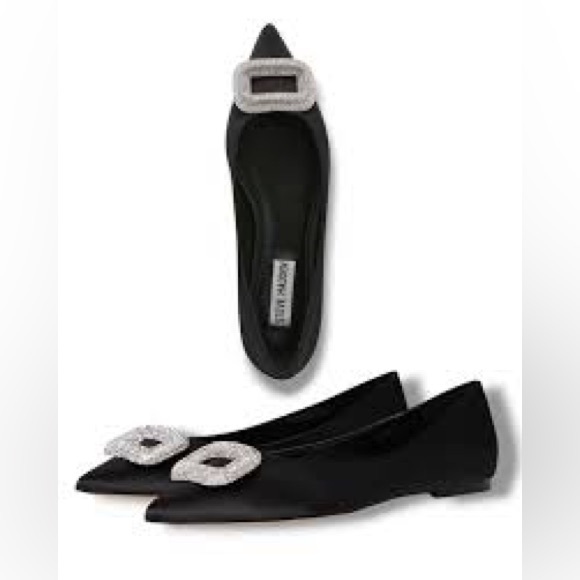 Steven Madden Black With Rhinestone Shoes - Picture 1 of 4